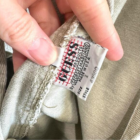 Vintage Cream Overall Skirt - Picture 7 of 13